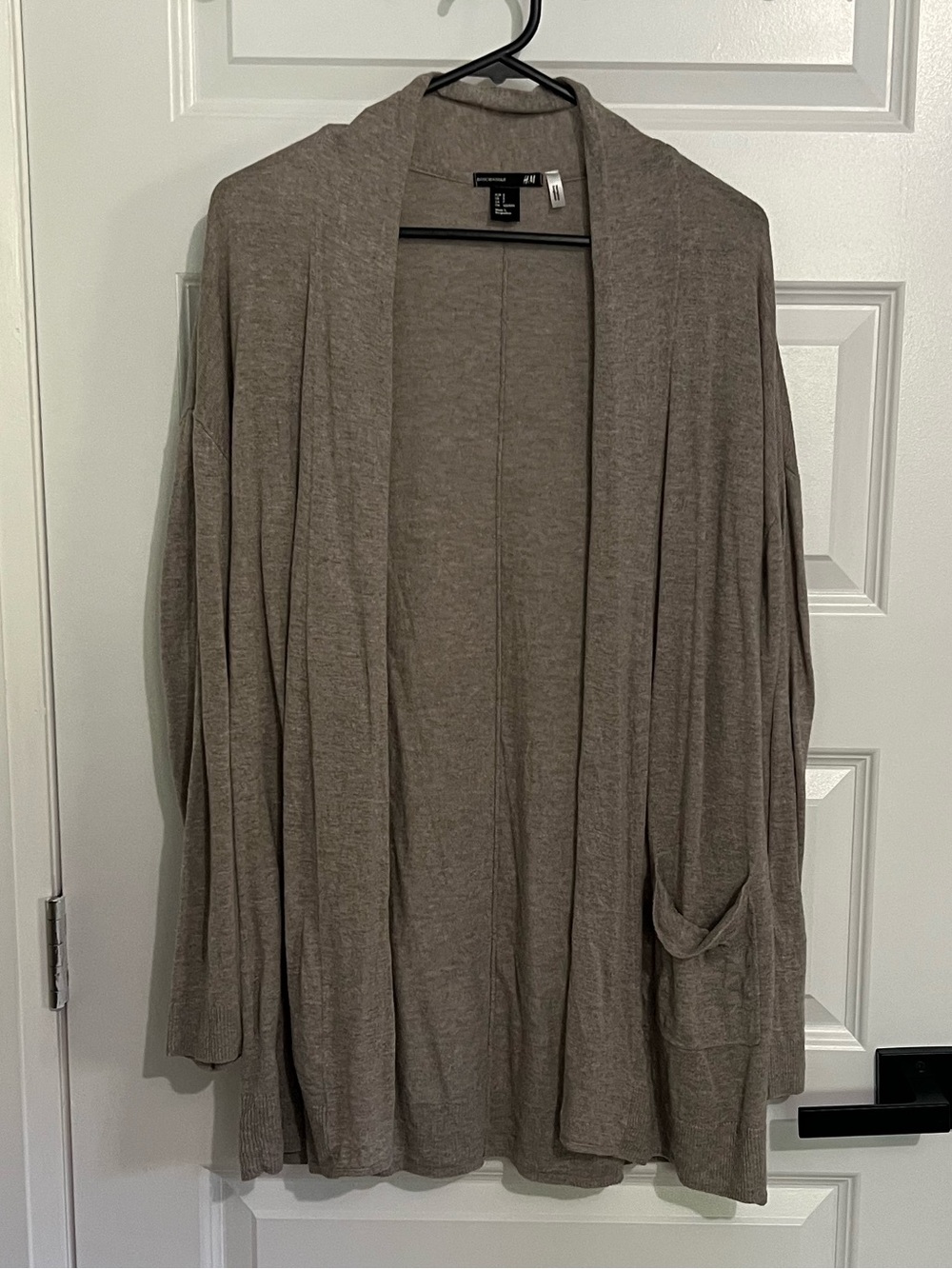 H&M Taupe Open-Front Women's Cardigan